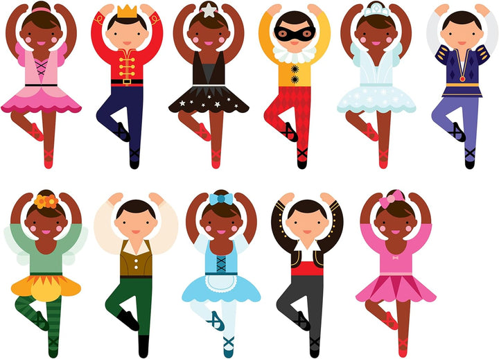Petit Collage Ballet Dancers Magnetic Dress Up