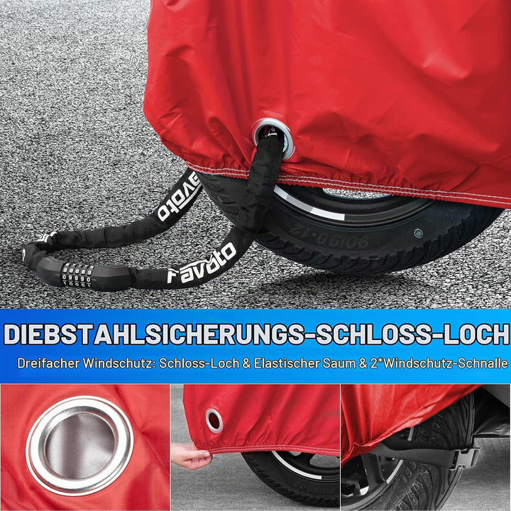 Favoto Verbesserte Version Wasserdicht Motorradabdeckung Motorrad Abdeckplane Outdoor Motorradgarage