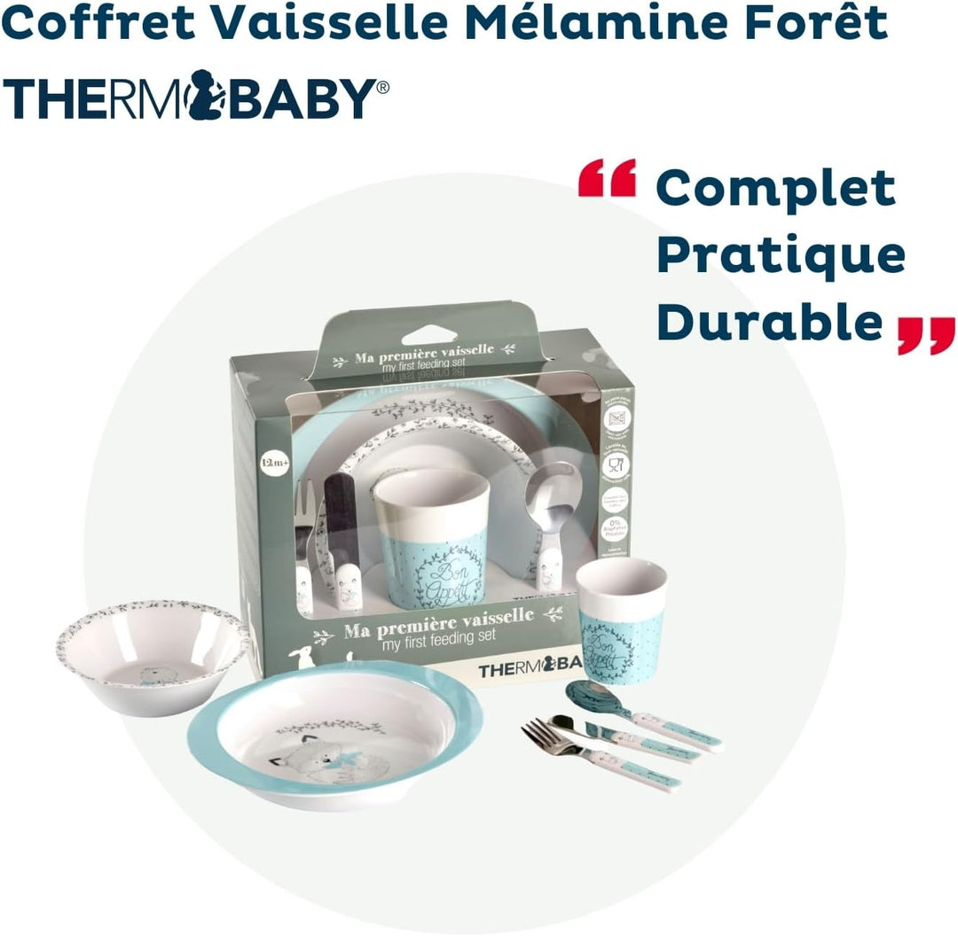 Thermobaby Geschirrset, Melamin, Bohrer