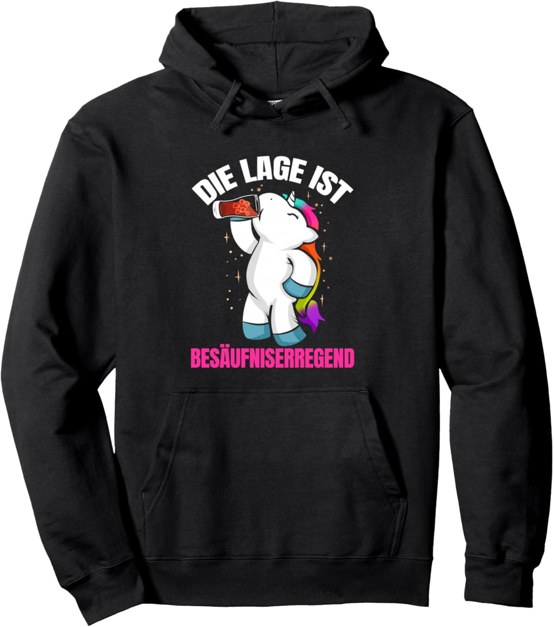 Die Lage ist Besäufniserregend - Einhorn Cola Korn Pullover Hoodie