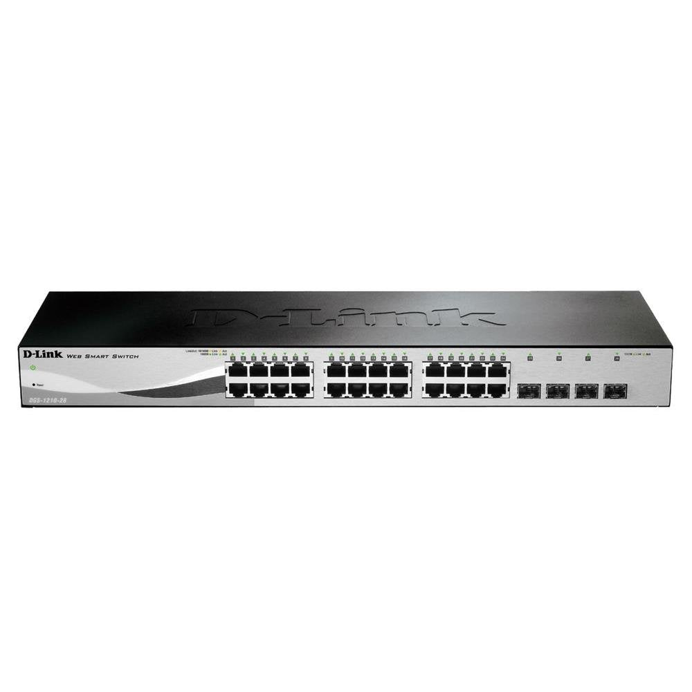 D-Link DGS-1210-28 Managed Gigabit Smart Switch (28 Ports, davon 24x 10/100/1000 Mbit/s und 4x 1000