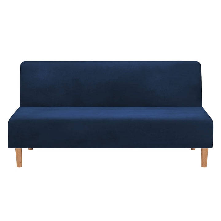Mingfuxin Armlose Schlafsofabezüge, Stretch-Samt Futon Couchbezug Dicke weiche gemütliche Sofa Schon