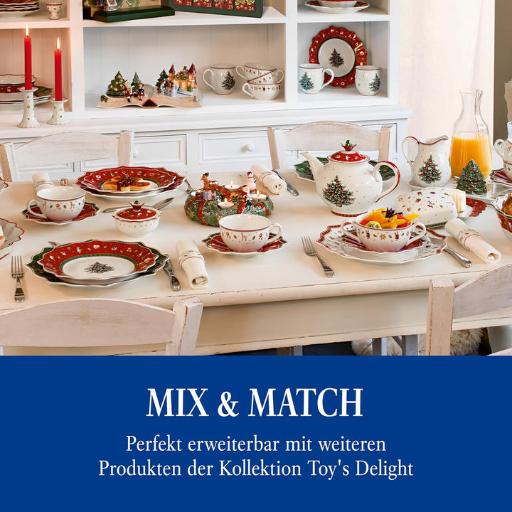 Villeroy & Boch – Toy's Delight Kanne mit Deckel 1,5l, Teekanne Weihnachten, Kaffeekanne, Weihnachts