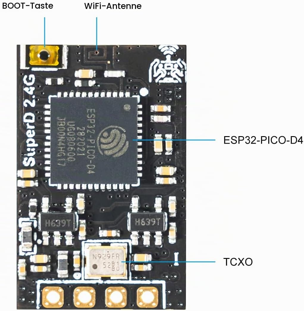BETAFPV SuperD ELRS Diversity Receiver with Dual Receiver Chains 2 Antennas TXCO Tech Support CRSF P