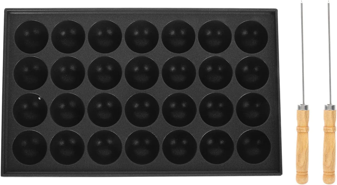Yardwe Takoyaki Pan Takoyaki- Hersteller mit Kostenlosen Takoyaki- Picks- Werkzeuge Kuchenpfannen fü