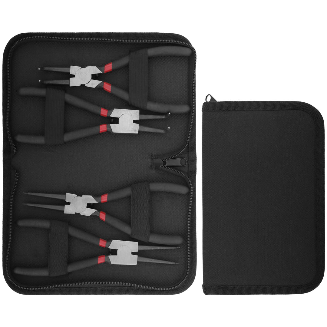 CHUIFAI 8 Stück Sicherungsringzangen Set 170mm, Sprengringzangen Innen und Aussensicherungen, Gerade