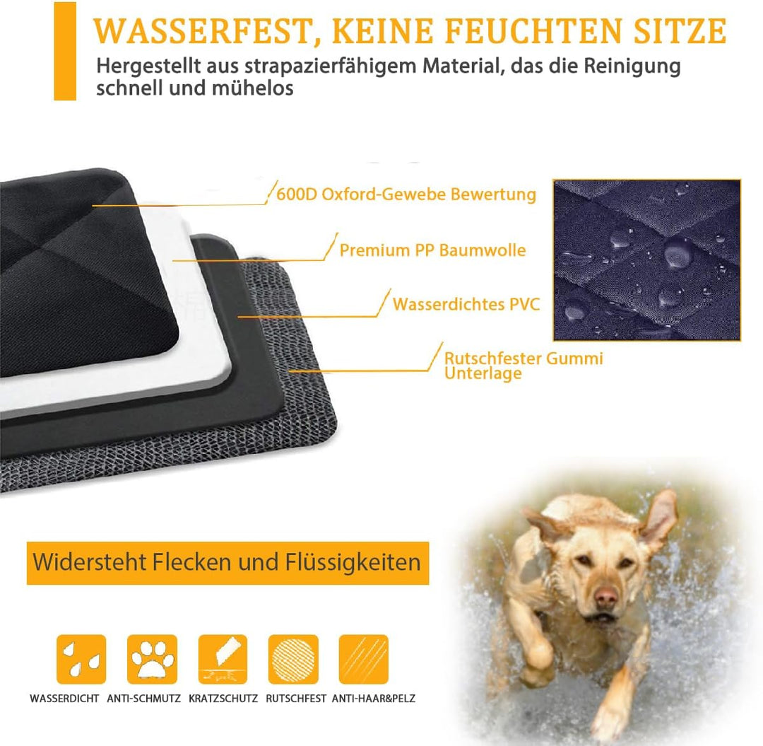 moveland Auto hundedecke rücksitz - Auto sauber halten hundedecke Auto rückbank - Kratzfest & rutsch