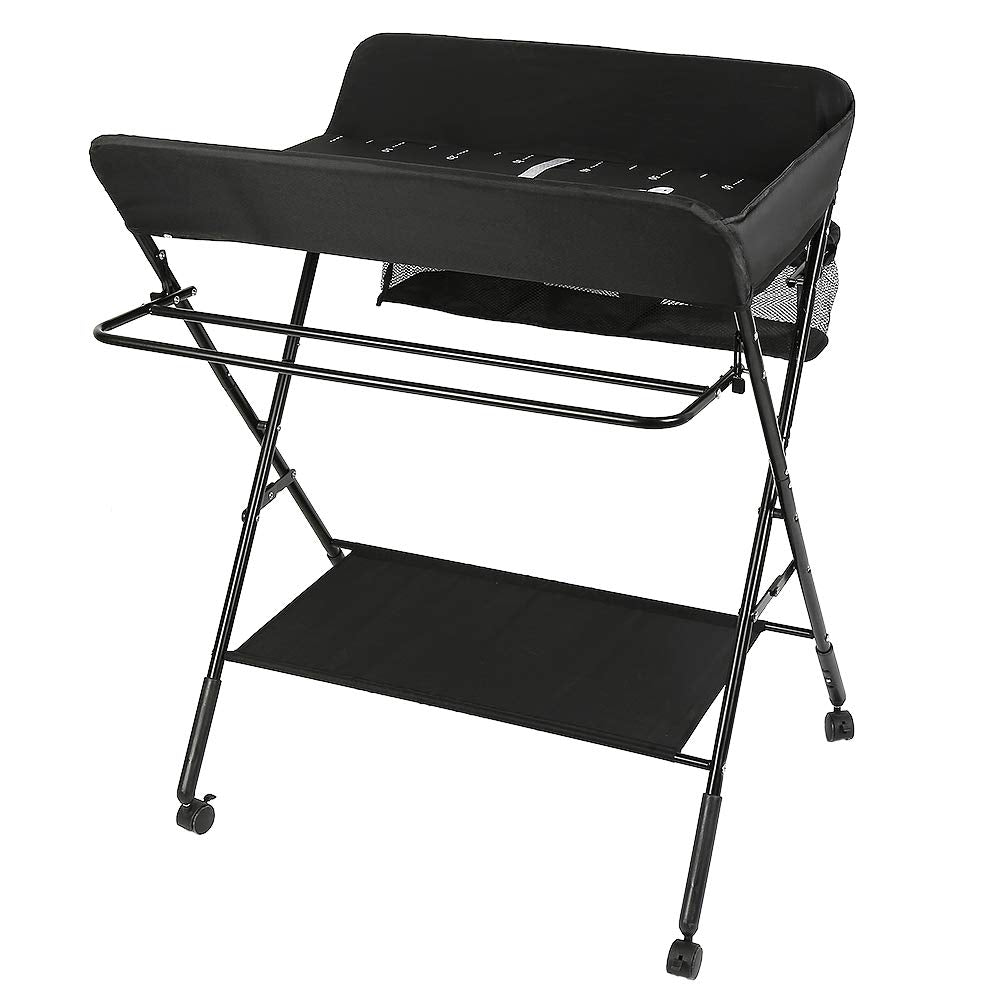 Wickeltisch Faltbar und Tragbar 3 in 1, max. Belastung 25 kg für neue, Wickeltisch mit Aufbewahrungs