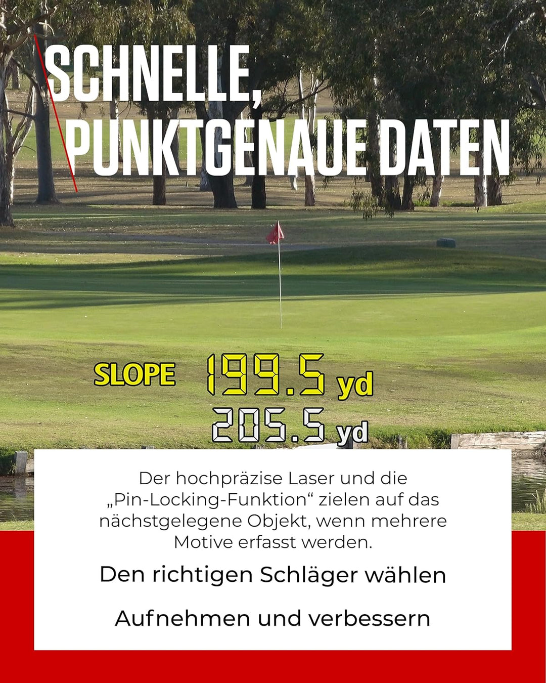 Canon PowerShot Golf-Entfernungsmesser - Rangefinder mit Flag-Lock & Slope Modus an/aus (12x Digital