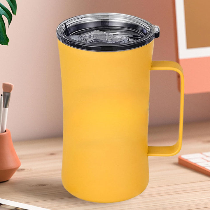 Generisch Isolierbecher Mit Griff | Tragbarer Trinkbecher Mit Deckel | Spritzwassergeschützter Isoli