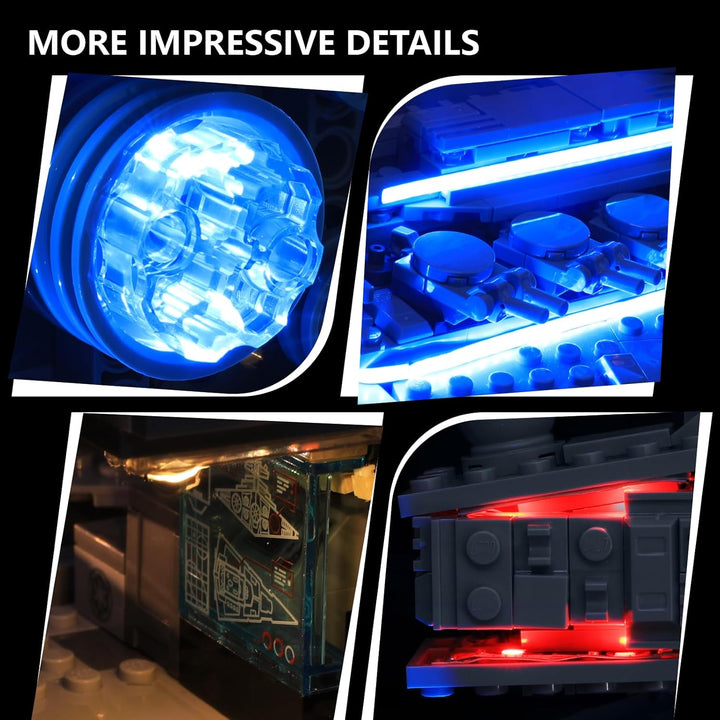 LED Lichtset kompatibel mit LEGO 75394 Imperiale Sternenzerstörer – Kreatives Beleuchtungsset für St