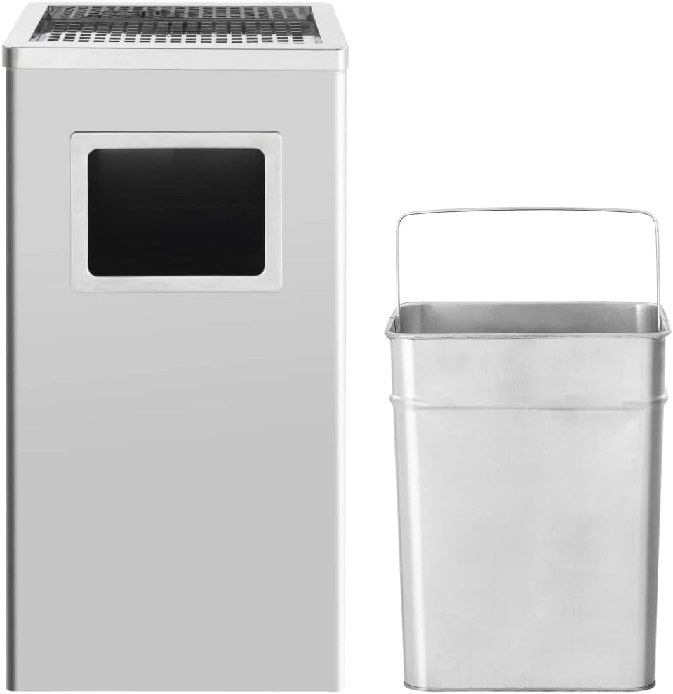 vidaXL Mülleimer Aschenbecher Hotelbedarf Standaschenbecher Standascher Eimer Ascher Abfalleimer Pap