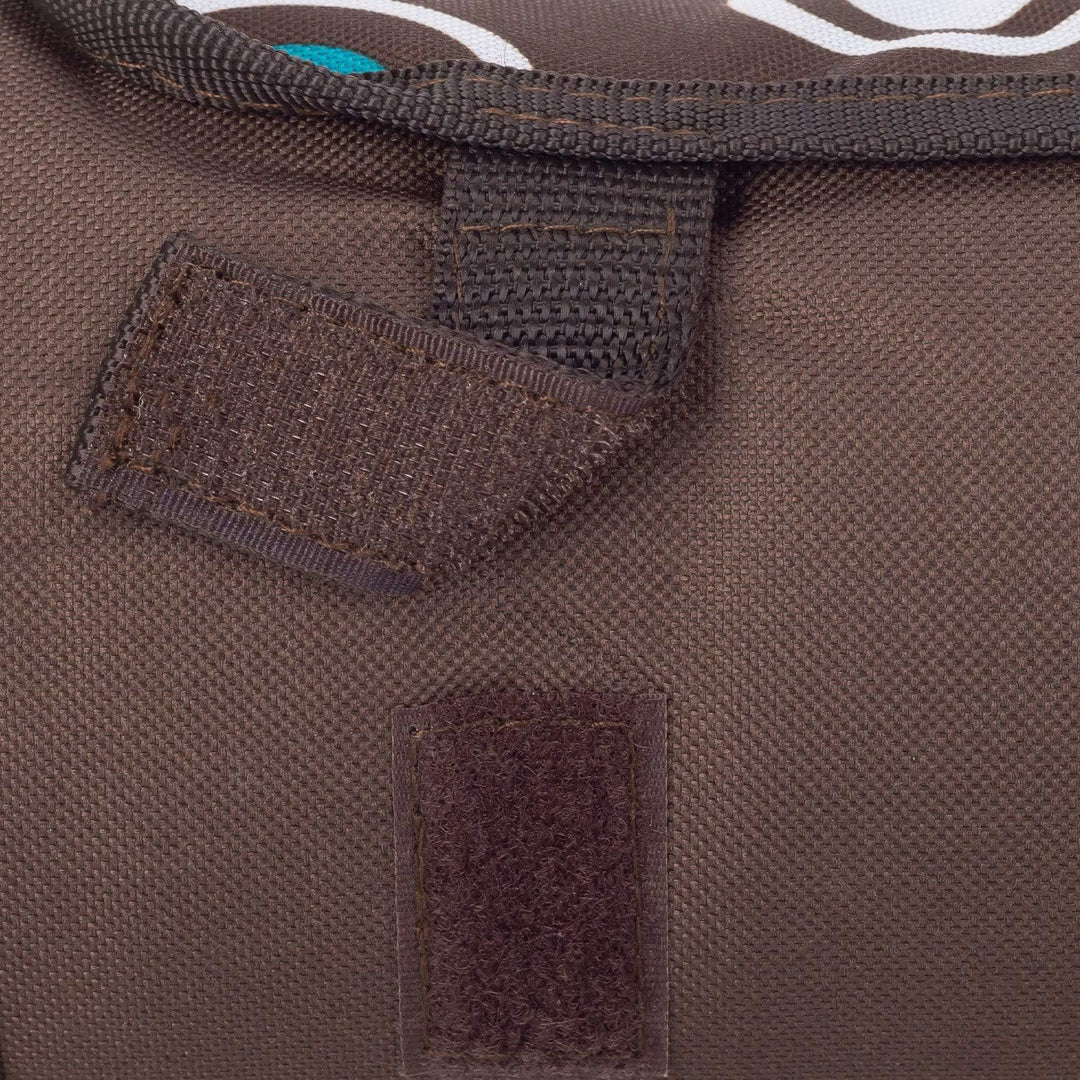 anndora Fleece Picknickdecke wasserdicht 125x150 cm - braun Braun Hellblau, Braun Hellblau