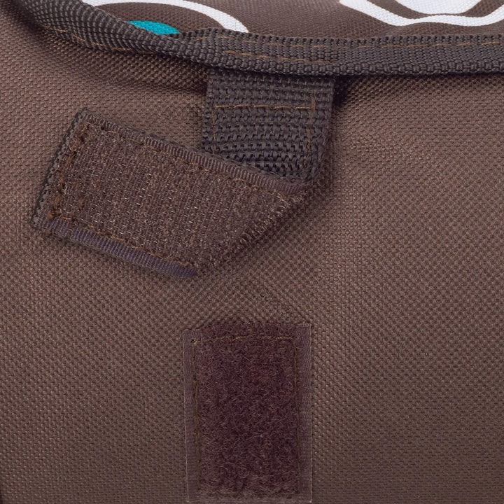 anndora Fleece Picknickdecke wasserdicht 125x150 cm - braun Braun Hellblau, Braun Hellblau