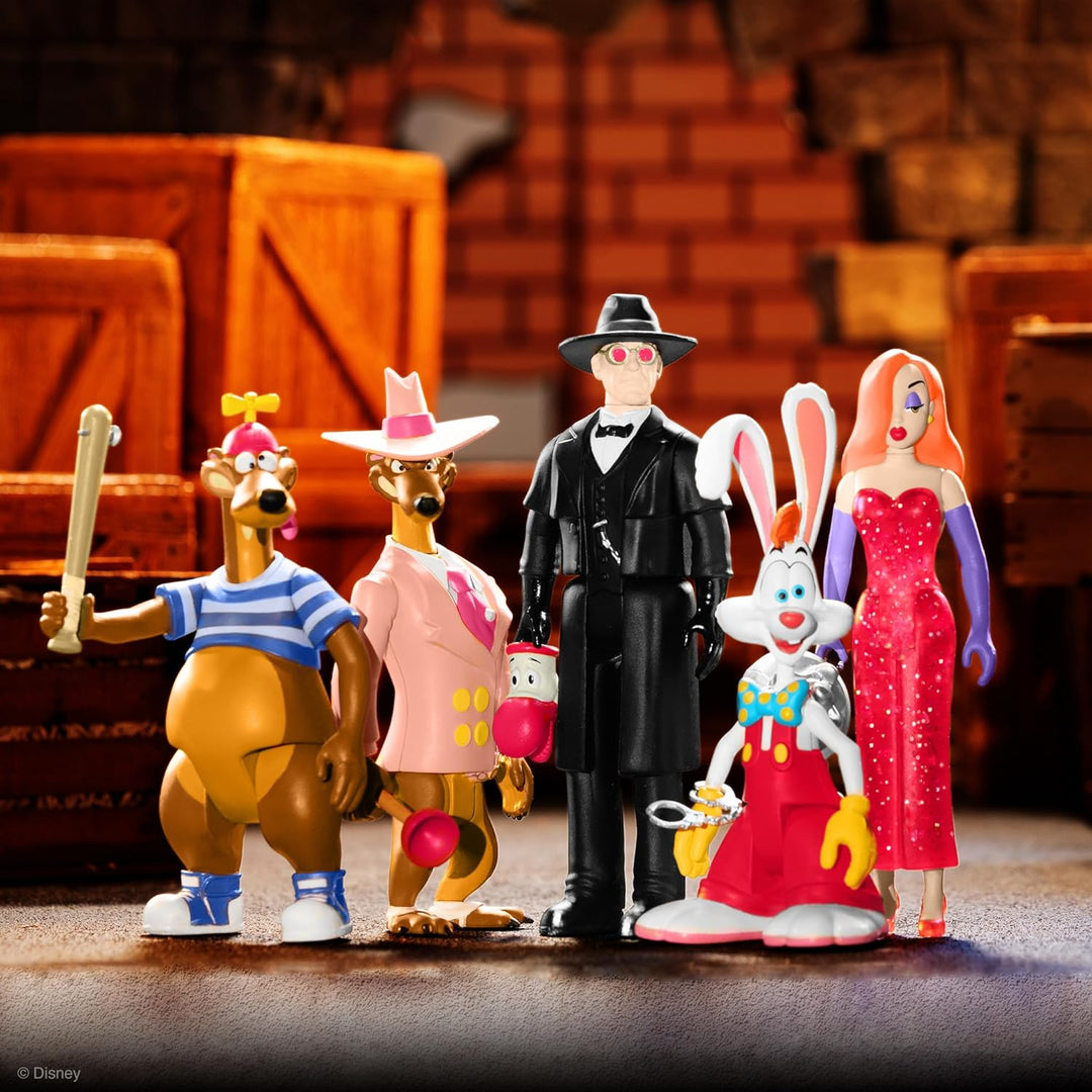 Super 7 Judge Doom Who Gerahmte Roger Rabbit Reaction Figur Retro-blisterkarte, Retro-blisterkarte