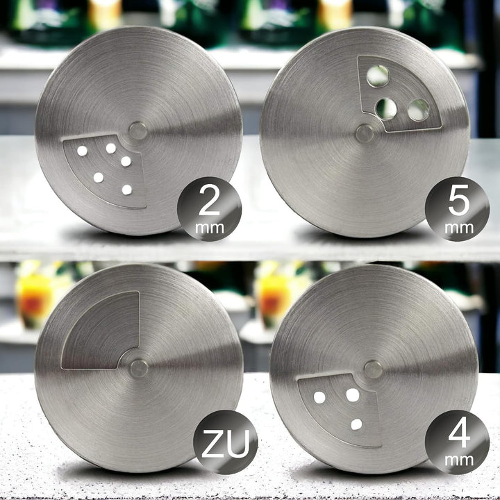 Gewürzgläser - 12er Set - inkl. 2 x Gewürzregal - Salzstreuer Pfefferstreuer aus Glas &amp; Edelstahl -