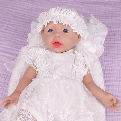 IVITA Ganzkörper Silikon Reborn Baby Puppe Neugeborenes Baby Puppe echte Baby Doll handgemachte Blau