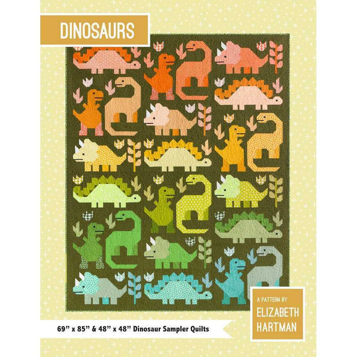 Elizabeth Hartman EH058 Dinosaur Quilt Muster 1, 1