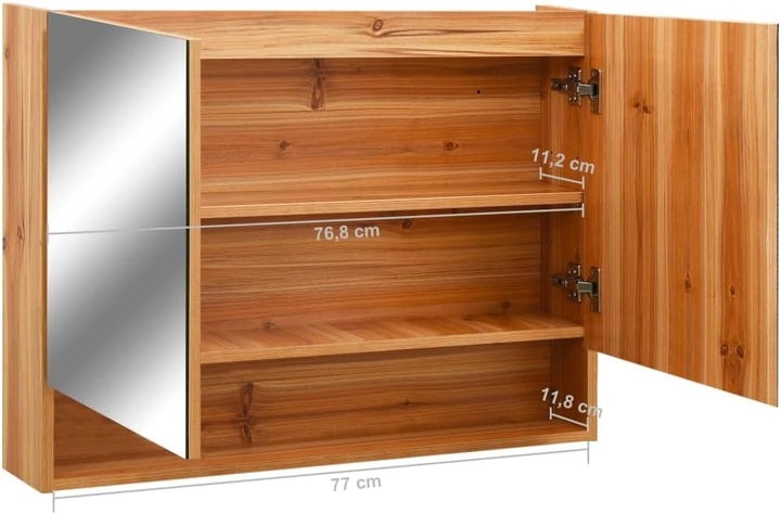 vidaXL LED Bad Spiegelschrank Badschrank Lichtspiegel Badspiegel Badezimmerspiegel Hängeschrank Badm