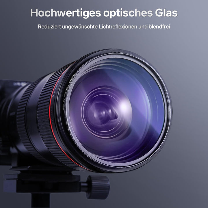 Rollei Astroklar Nachtlicht Light Pollution Filter – 62mm Rundfilter Stadtlicht-Filter geeignet für