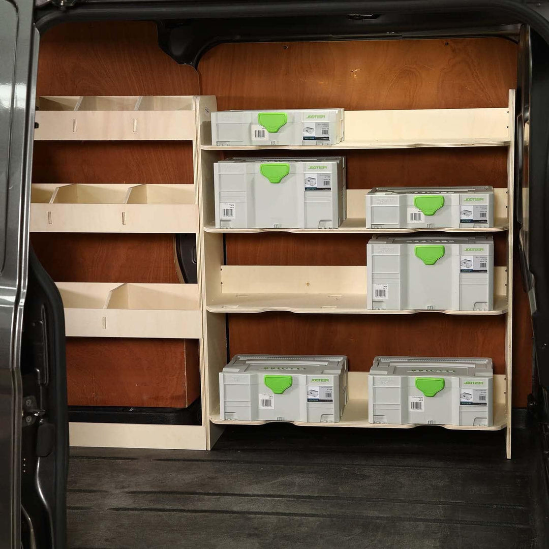 Vanify - Kompatibel mit Ford Transit Custom L1 2012+ Fahrzeugeinrichtung Fahrzeugregale, Festool und