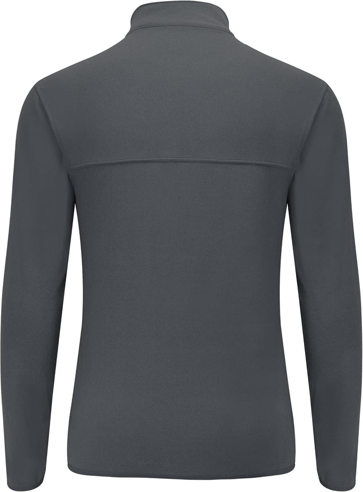 WILLIT Herren Fleece Golf Pullover Langarm Pullover Half Zip Wanderpullover Atmungsaktiv Thermo Swea
