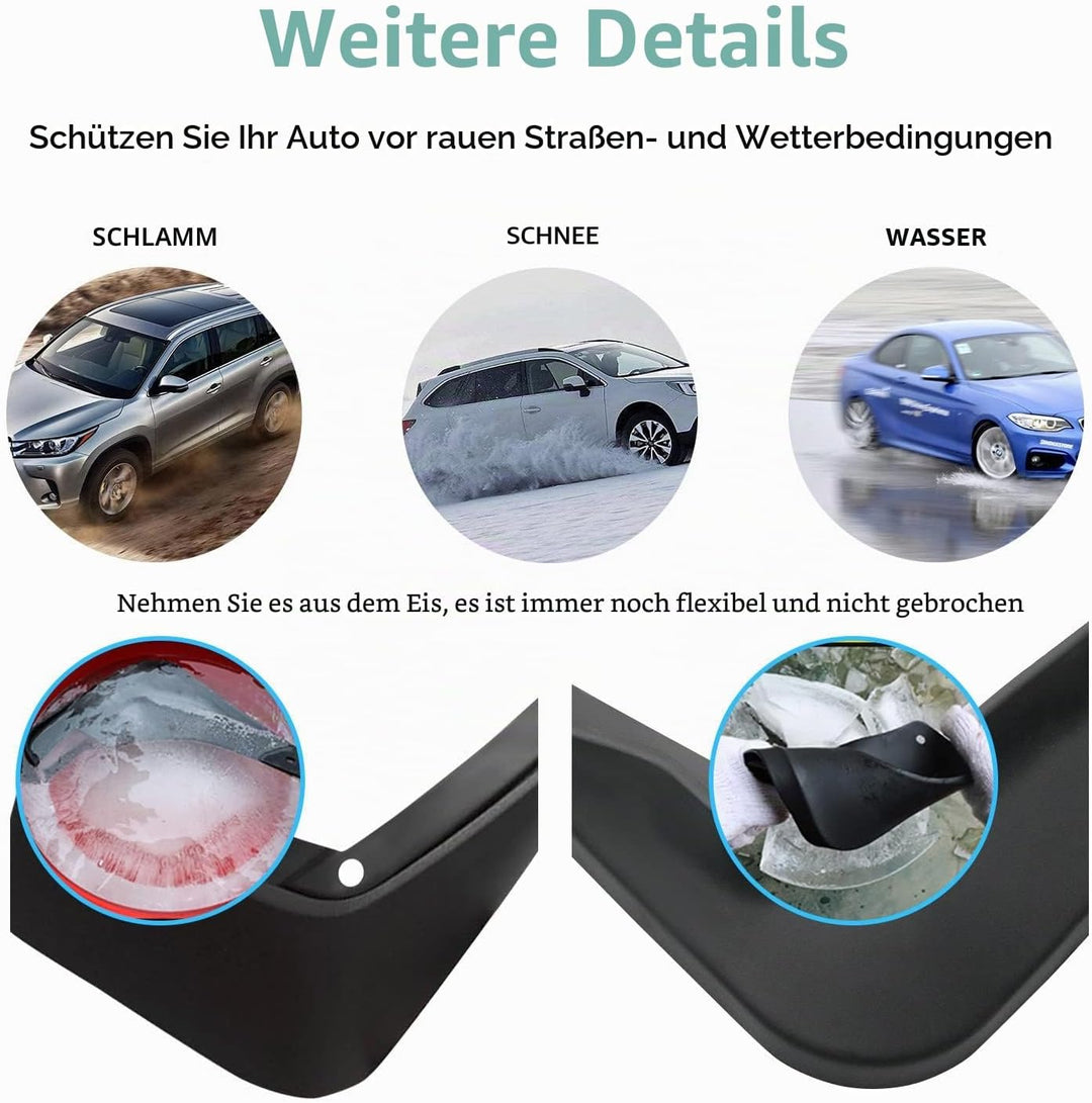 GAFAT V-W T-Cross Schmutzfänger, 2018-2022 2023 T-Cross Kotflügel Vorne und Hinten, Spritzschutz Aut
