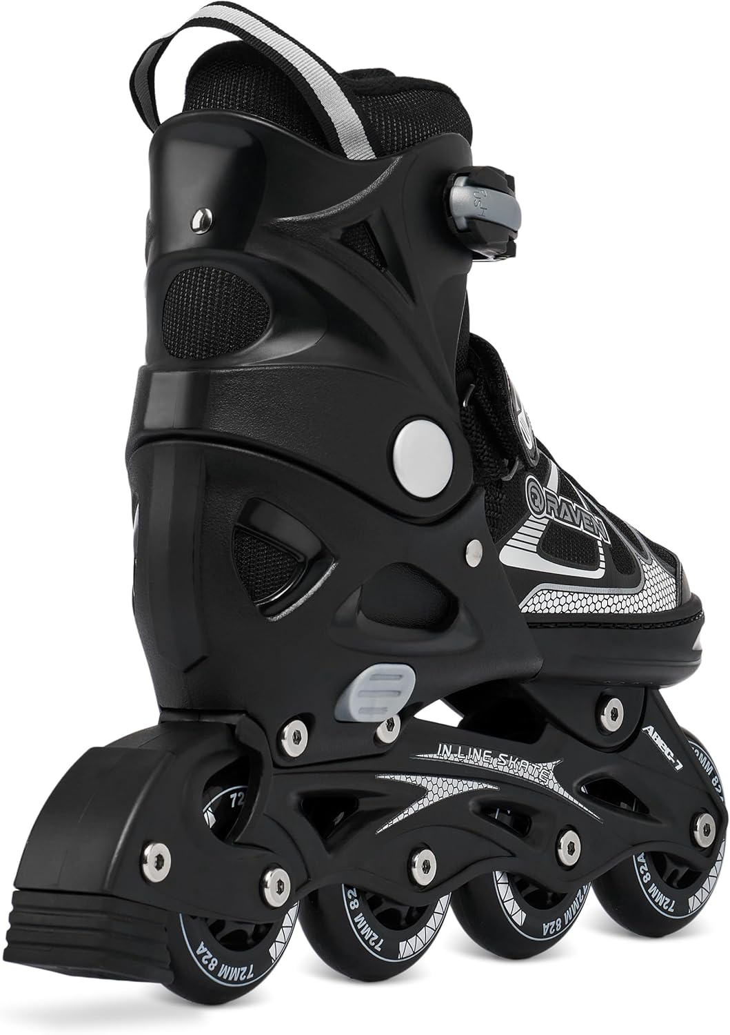 RAVEN 2in1 Schlittschuhe Inline Skates Inliner für Kinder und Erwachsene verstellbar 37-40 (23,5-26c