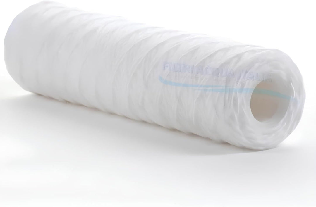Filtri Acqua Italia Set mit 6 Filterkartuschen Gewinde eingewickelt 10' 20 Mikron