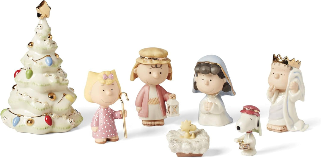 Lenox Peanuts Weihnachtsfiguren, 7-teilig, Mehrfarbig 7-tlg, 7-tlg