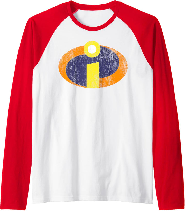 Disney Pixar Incredibles Emblem Retro Raglan