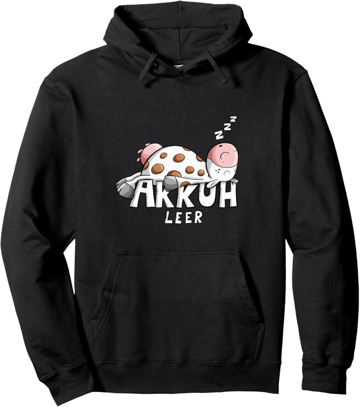 Witziges Kuh Wortspiel Akku Leer I Chillen I Pause I Schlaf Pullover Hoodie