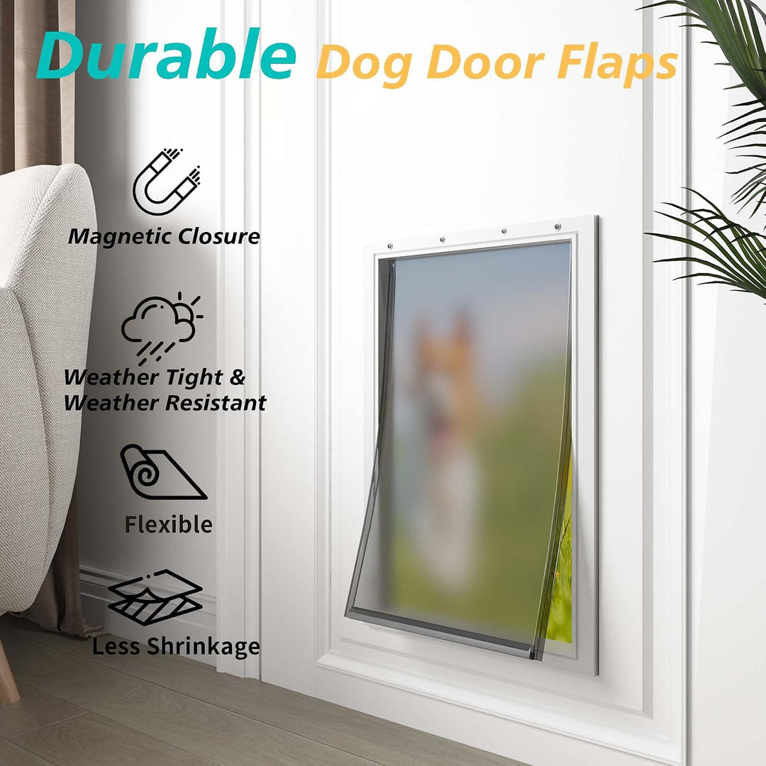 Ersatzklappen für Hundetür mit Schrauben, kompatibel mit Petsafe Freedom PAC11-11038, wetterfest und