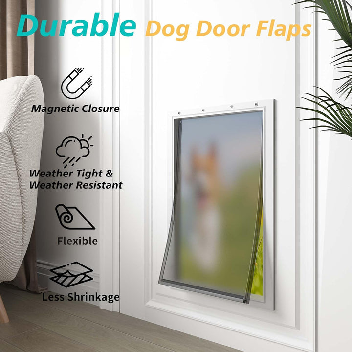 Ersatzklappen für Hundetür mit Schrauben, kompatibel mit Petsafe Freedom PAC11-11038, wetterfest und