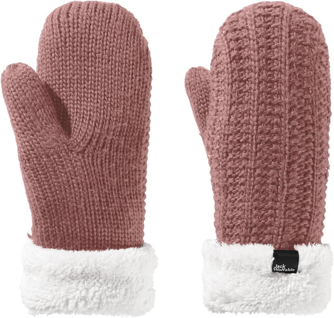 Jack Wolfskin Damen Highloft Knit Mitten W Handschuh S afterglow, S afterglow