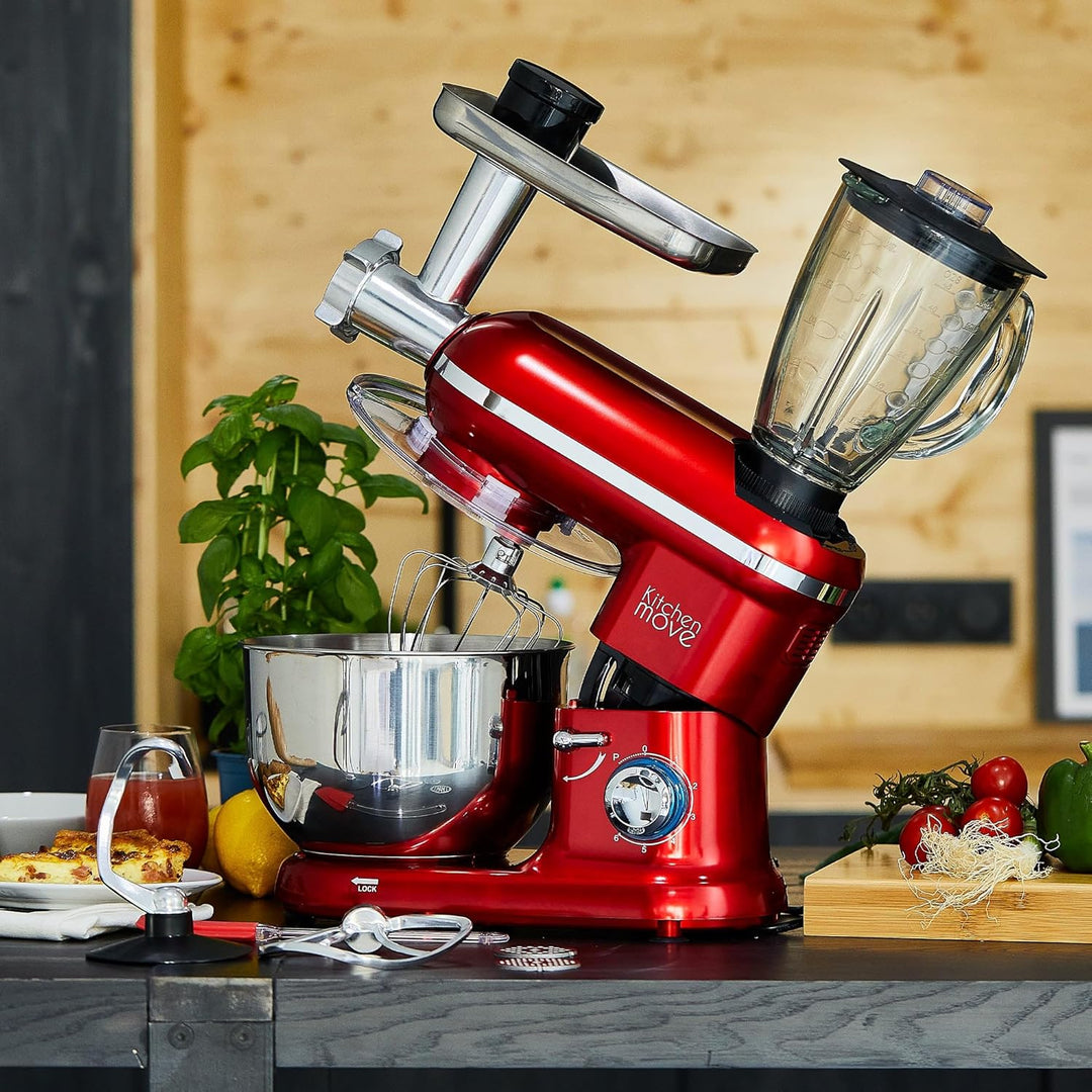 Kitchen Move Küchenmaschine mit Zerkleinerer und Mixer 5.5L DALLAS PRO Küchenmaschine mit Mixer und