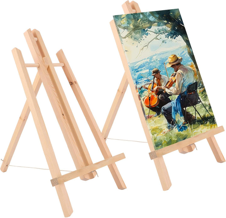 JMIATRY 6Stk Leinwand Ständer 30 cm hoch, Staffelei Tisch, Mini Staffelei Holz Tischstaffelei Holz f