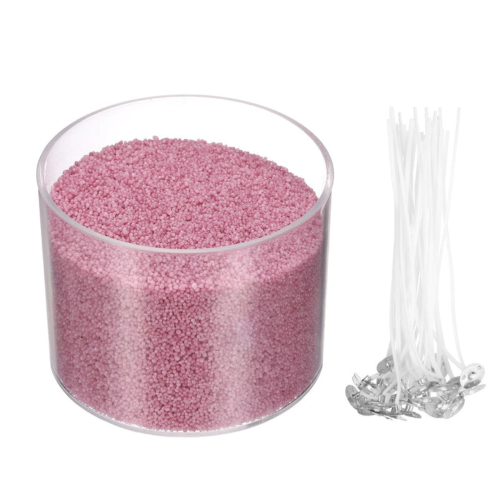 QUARKZMAN Perlensandkerzen Mit 30 Stück Dochten 14Oz / 400g Kerzenperlen Nachfüllbares Pulversandwac
