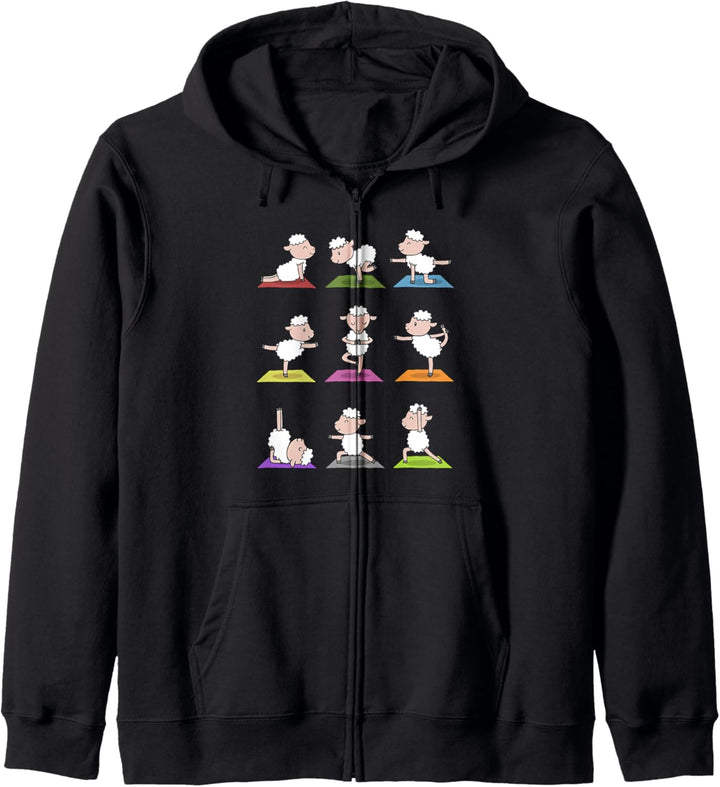 Schaf Yoga Kapuzenjacke