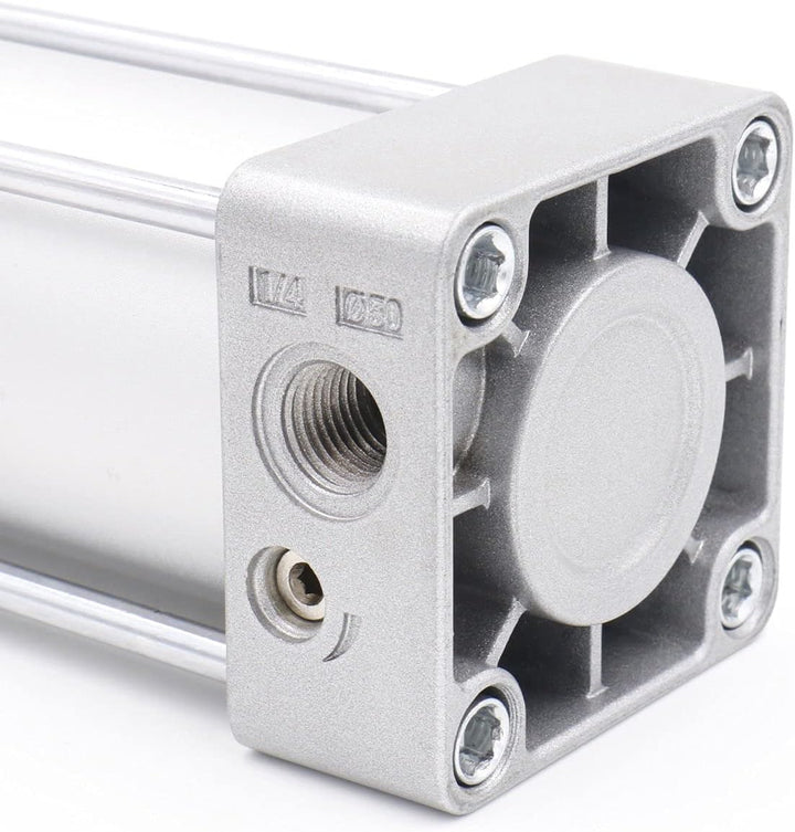 Heschen Pneumatischer Standard-Luftdruckzylinder, SC 40-450, PT1/4 Anschluss, 40mm Bohrung, 450mm Hu