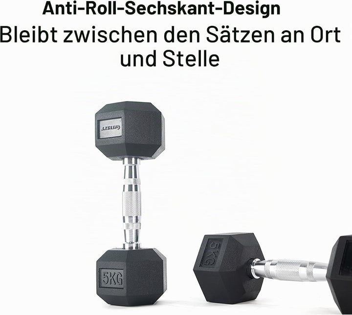 Athlyt - Hex Dumbbell 10 Kilogramm, 10 Kilogramm