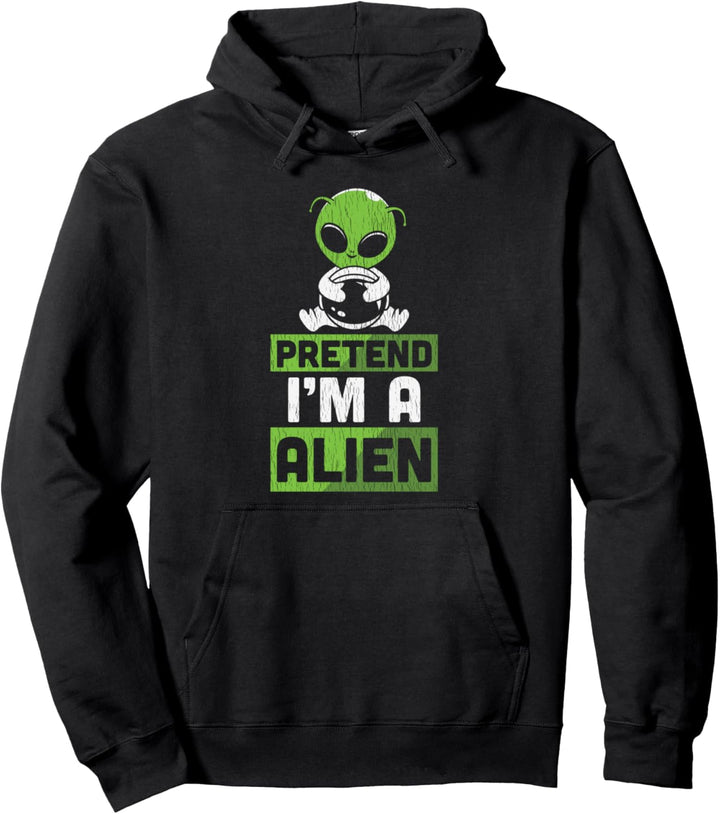 Lustiges Halloween-Kostüm für Erwachsene und Kinder, Alien Pullover Hoodie