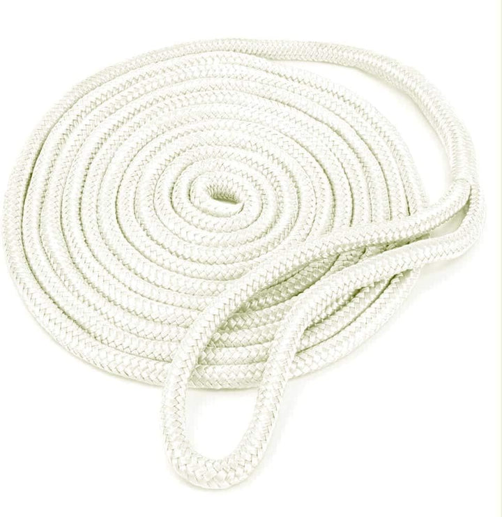 FreeTec 4 TLG Bootsseil Boot Fenderleine Nylon Dockline Festmacherleine Fenderseil mit Auge 16mm Dur