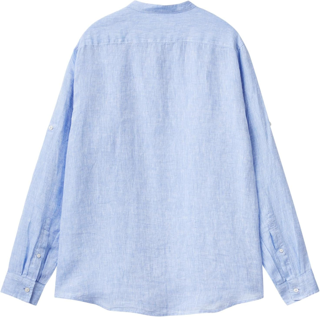 United Colors of Benetton Herren Hemd S Hellblau, S Hellblau