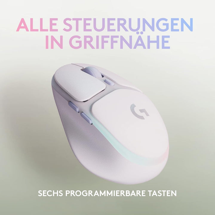 Logitech G705 kabellose Gaming-Mouse, Anpassbare LIGHTSYNC RGB-Beleuchtung, Kabellose Verbindung via