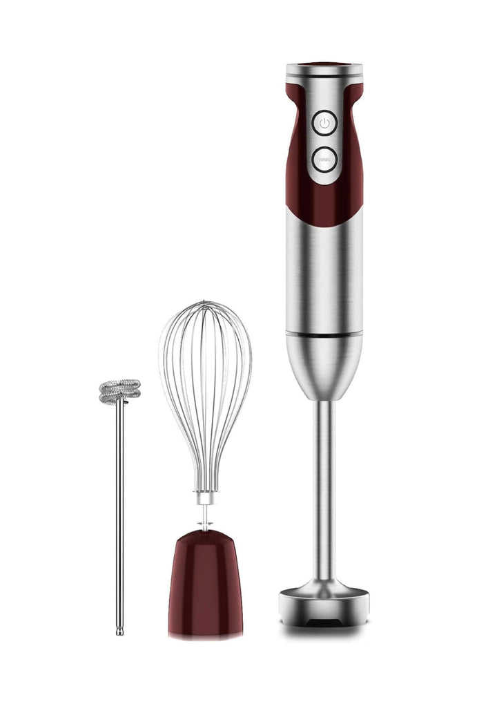 3-in-1 Taucher-Stabmixer, leistungsstarker 1000 W Edelstahl-Stabmixer, 4 scharfe Klingen mit Schneeb