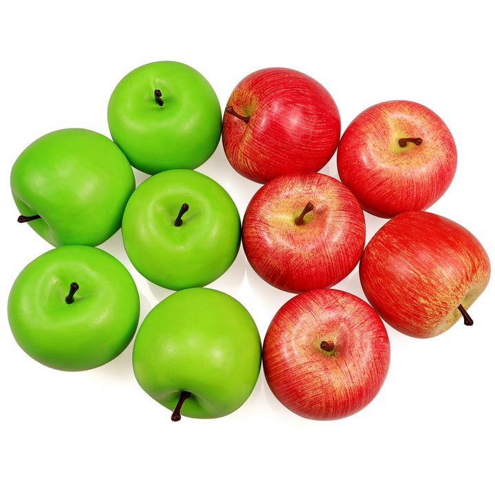 10 Stück Künstliche Äpfel Gefälschte Frutis-Äpfel, Simulationsäpfel für Dekoration Äpfel in normaler