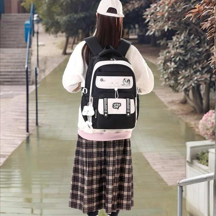 ibalulu Schulrucksack Teenager Mädchen Schulranzen Rucksack Wasserdicht für Mädchen Jungen, Gross Sc