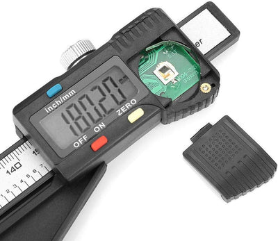 0-150 mm Höhenmesser, digitales Präzisions-Tiefenmessgerät mit Magnetfuss Keine Batterie