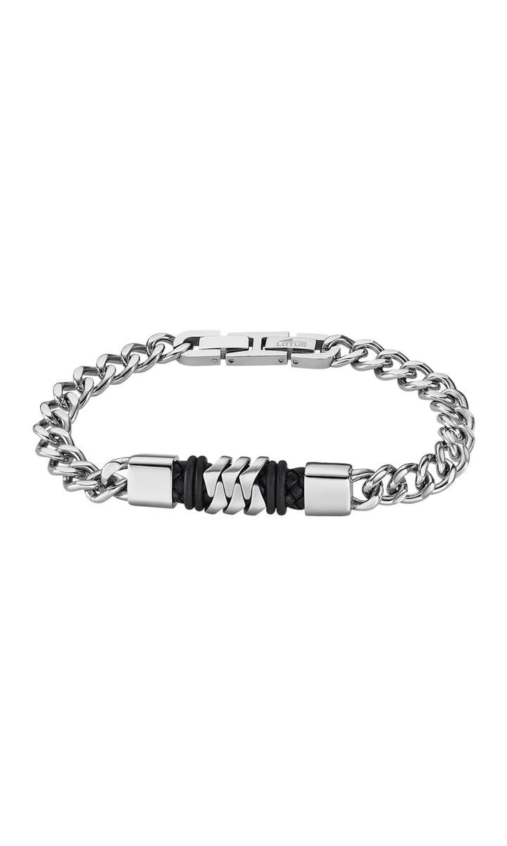 LOTUS STYLE Herren Armband LS2104-2/2 Men Basic Edelstahl 316l 210.00 mm, Einheitsgrösse, Edelstahl,